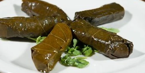 Grape leaves stuffed with rice
